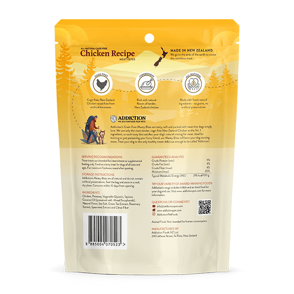 Chicken Meaty Bites - Hypoallergenic Dog Treats - Addiction Singapore