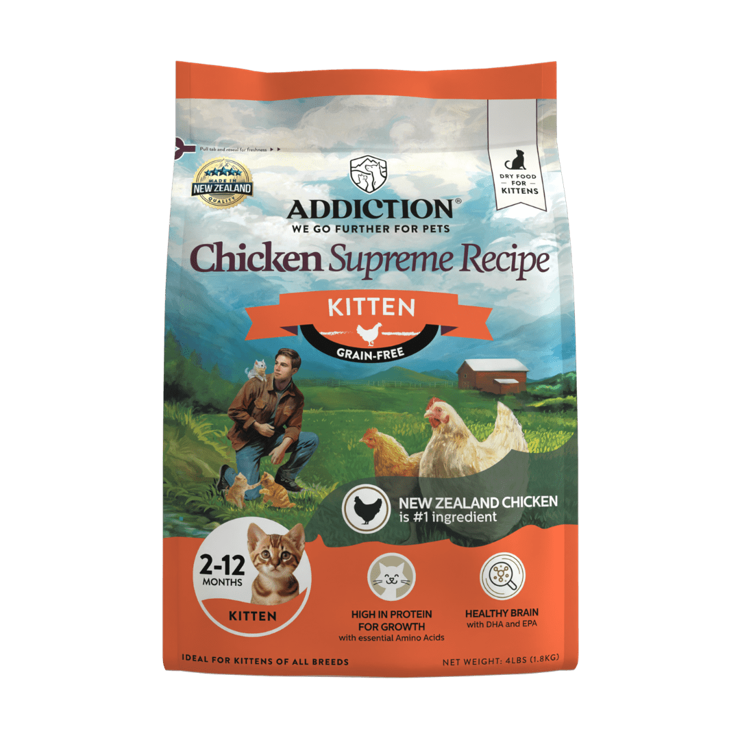 Chicken Supreme Kitten Grain-Free Dry Cat Food 1.8kg - Addiction Singapore