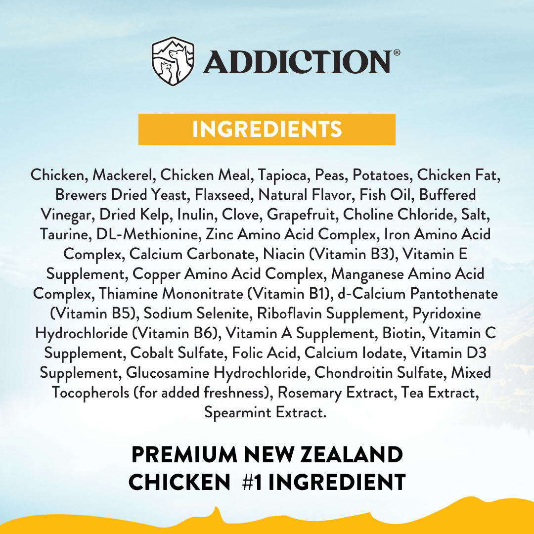 Chicken Supreme Senior Cat Dry Food 1.8kg - Addiction Singapore