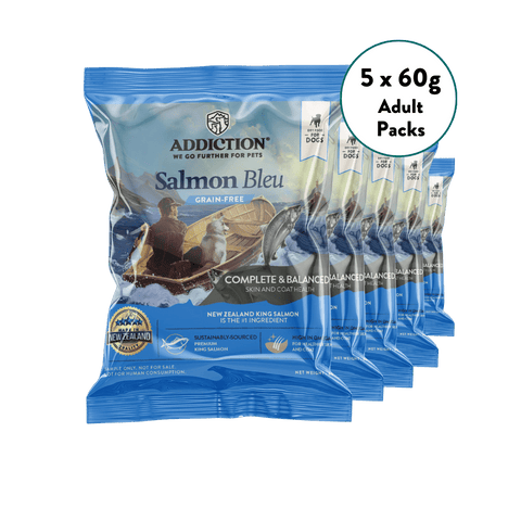 [Dog Trial Pack Bundle] Salmon Bleu Dry Food 60g - Addiction Singapore