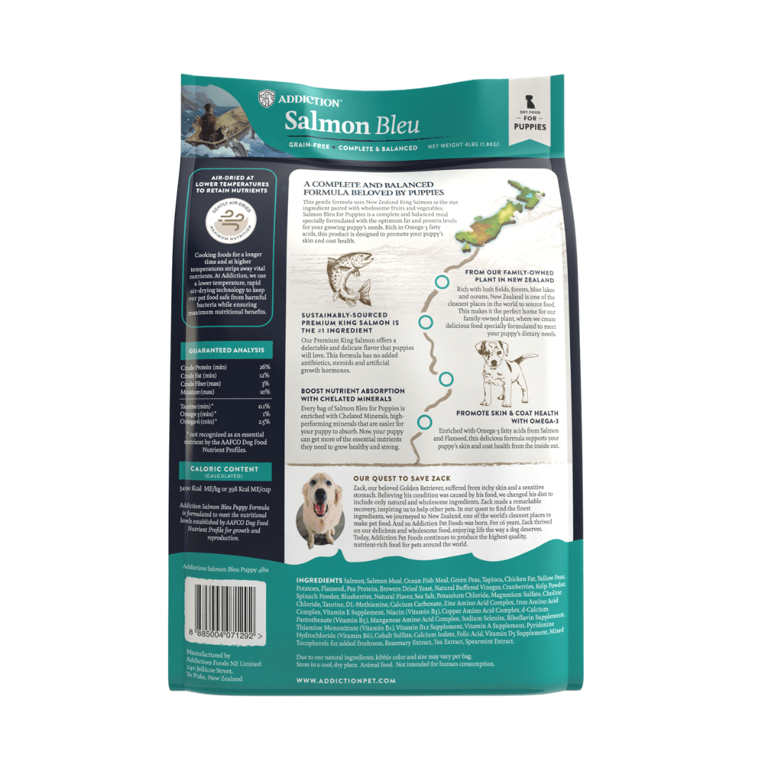 [Trial Pack Bundle] Salmon Bleu Puppy Grain-Free Dry Dog Food 5 x 60g - Addiction Singapore