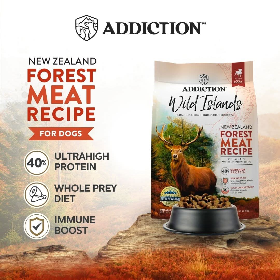 [Trial Pack] Wild Islands NZ Forest Meat Recipe Venison-First Grain-Free Dry Dog Food 60g - Addiction Singapore
