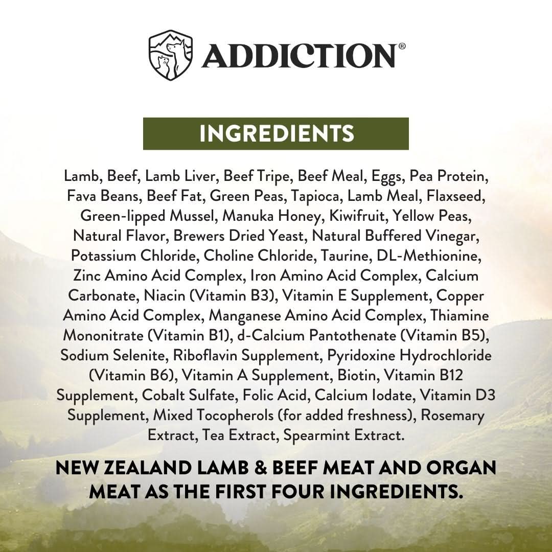 [Trial Pack] Wild Islands NZ Highland Meats Recipe Lamb & Beef-First Grain-Free Dry Dog Food 60g - Addiction Singapore