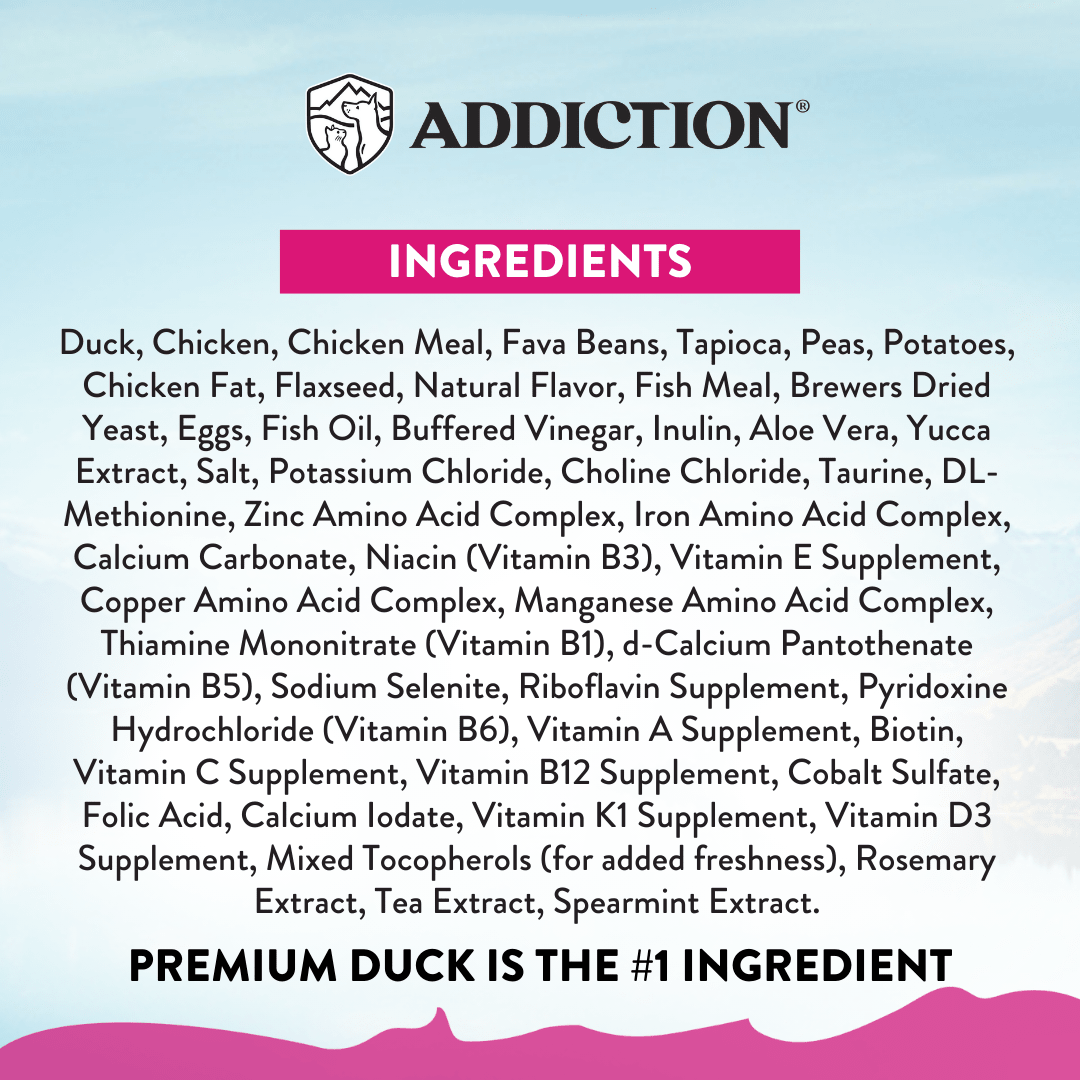 Duck Royale Dry Cat Food 1.8kg - Addiction Singapore