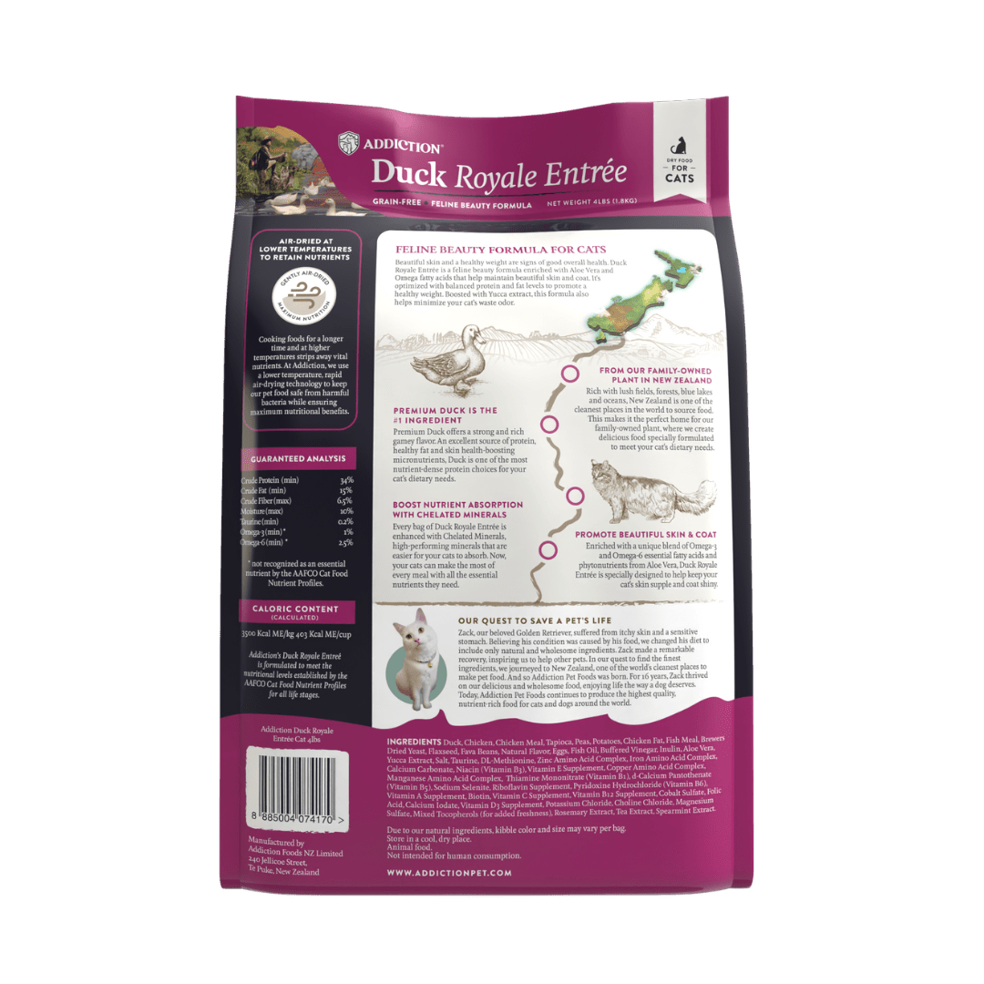 Duck Royale Dry Cat Food 1.8kg - Addiction Singapore