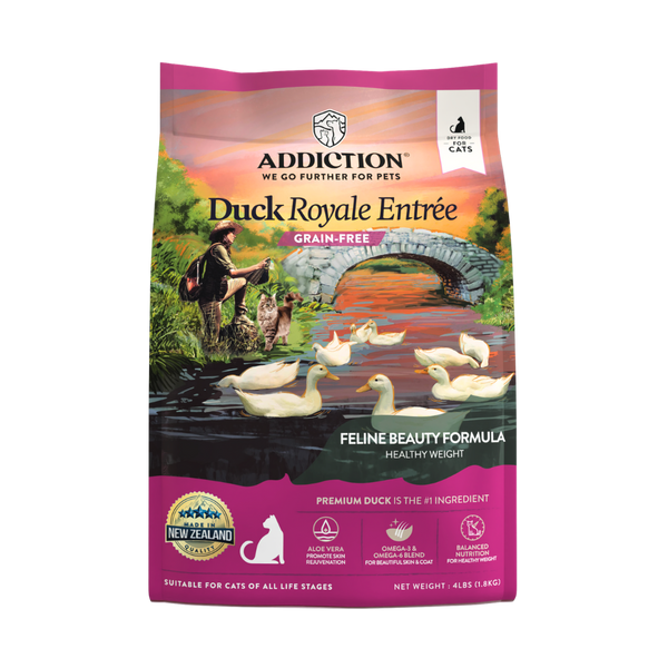 Duck Royale Entrée Grain-Free Dry Cat Food 1.8kg - Addiction Singapore