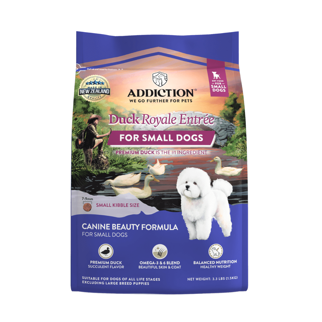 Duck Royale Entrée Small Breed Grain-Free Dry Dog Food 500g, 1.5kg - Addiction Singapore