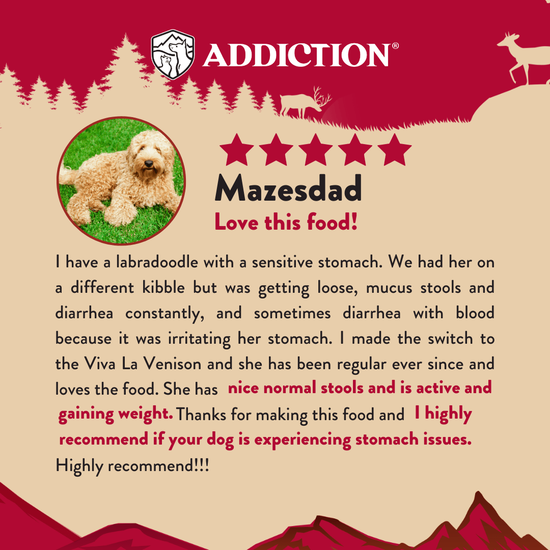 Homestyle Venison & Cranberry Air - Dried Dog Food 910g - Addiction Singapore