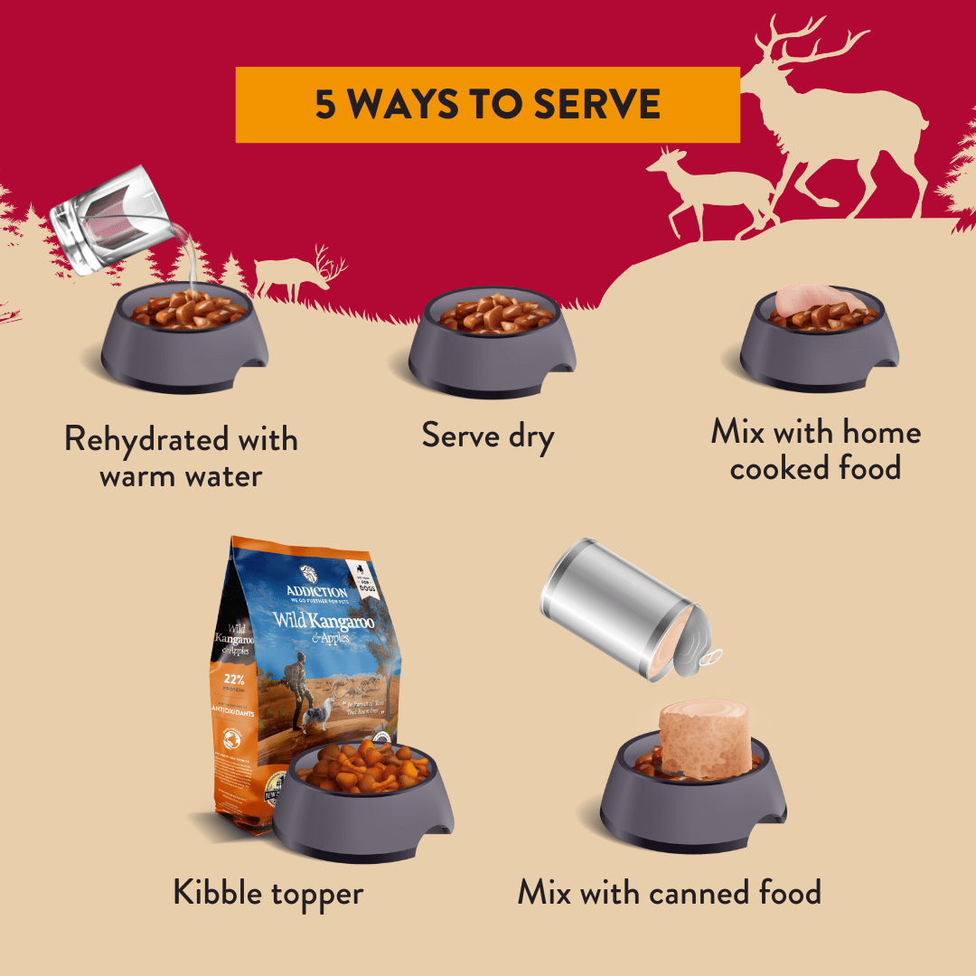 Homestyle Venison & Cranberry Air - Dried Dog Food 910g - Addiction Singapore