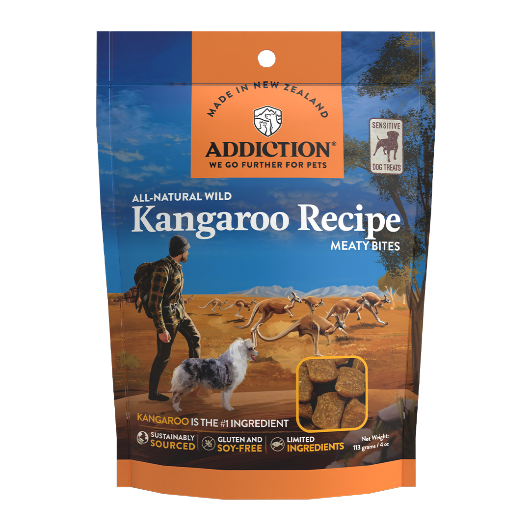 Kangaroo Meaty Bites - Hypoallergenic Dog Treats 113g