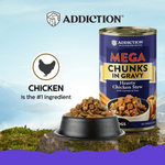 Mega Hearty Chicken Chunks in Gravy Wet Dog Food 700g - Addiction Singapore