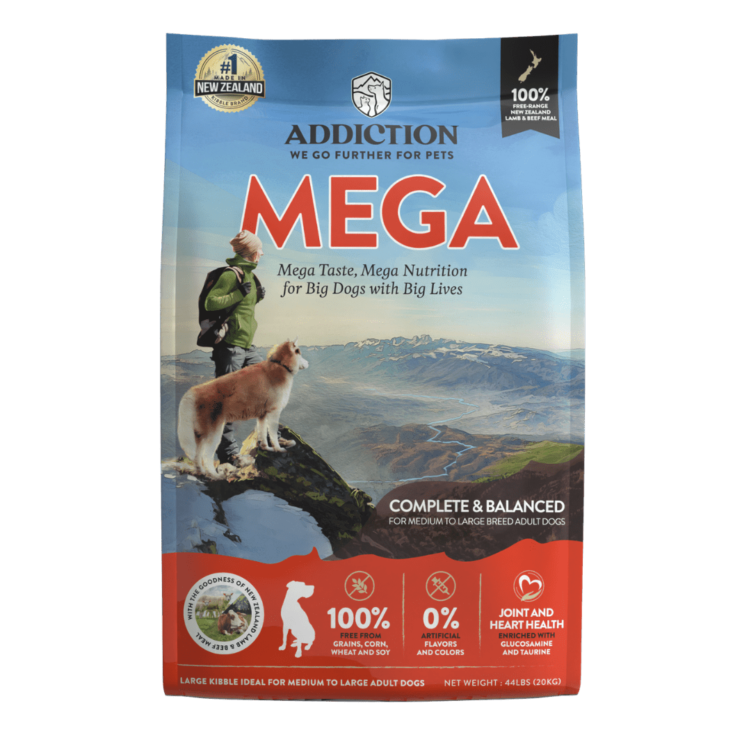 Mega Lamb & Beef Adult Dry Dog Food 20kg - Addiction Singapore