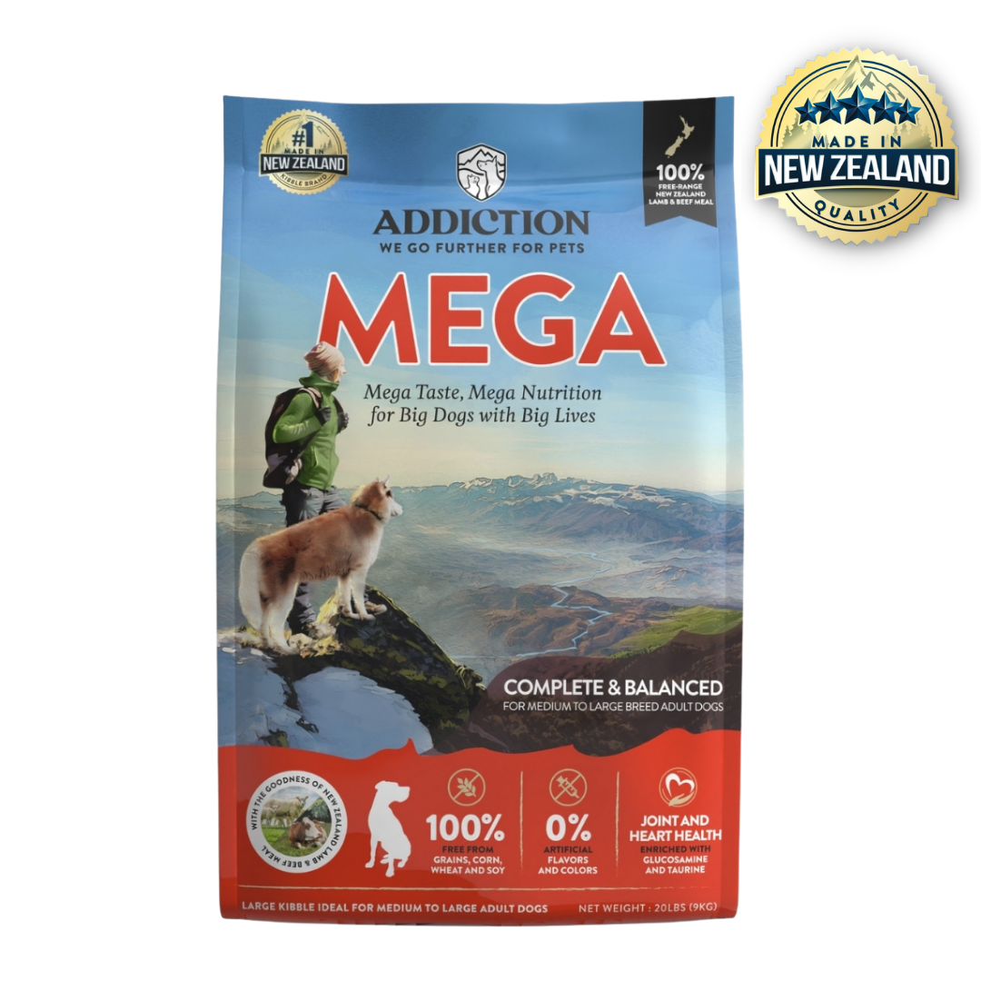 Mega Lamb & Beef Adult Dry Dog Food 20kg - Addiction Singapore