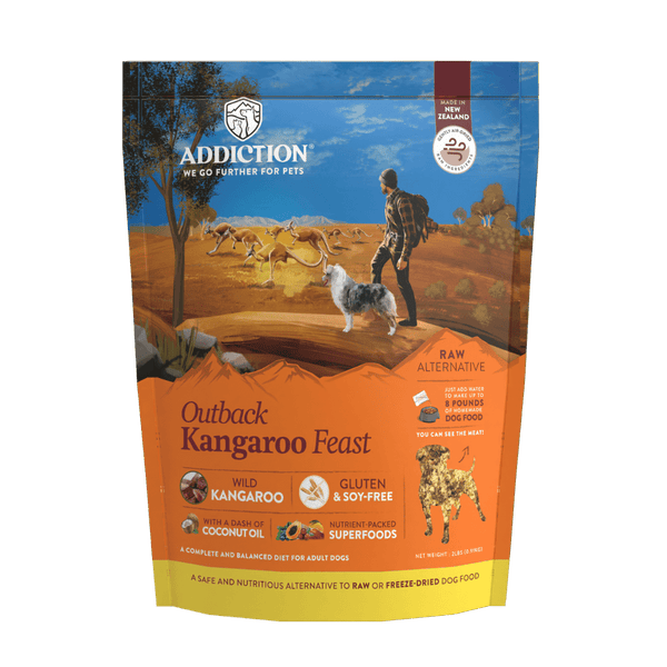 Outback Kangaroo Feast Grain-Free Air-Dried Dog Food 910g - Addiction Singapore