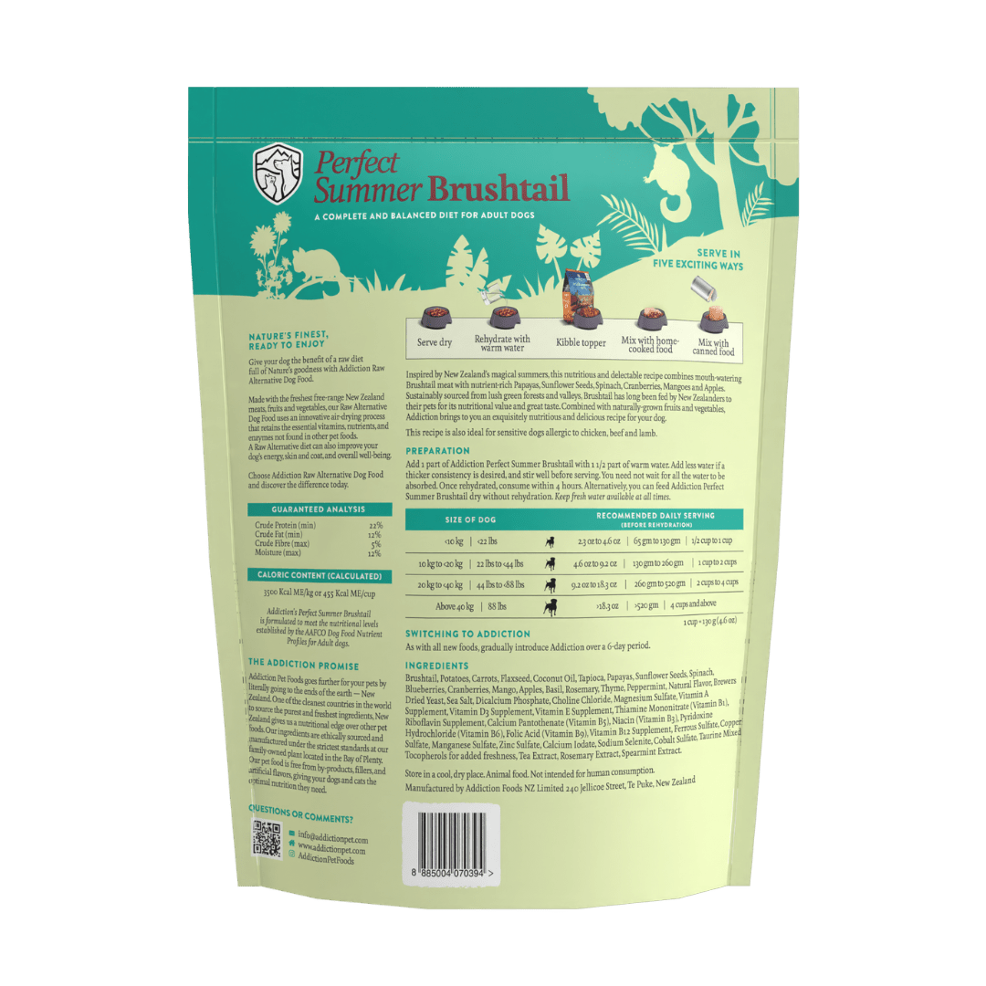 Perfect Summer Brushtail Air - Dried Dog Food 910g - Addiction Singapore