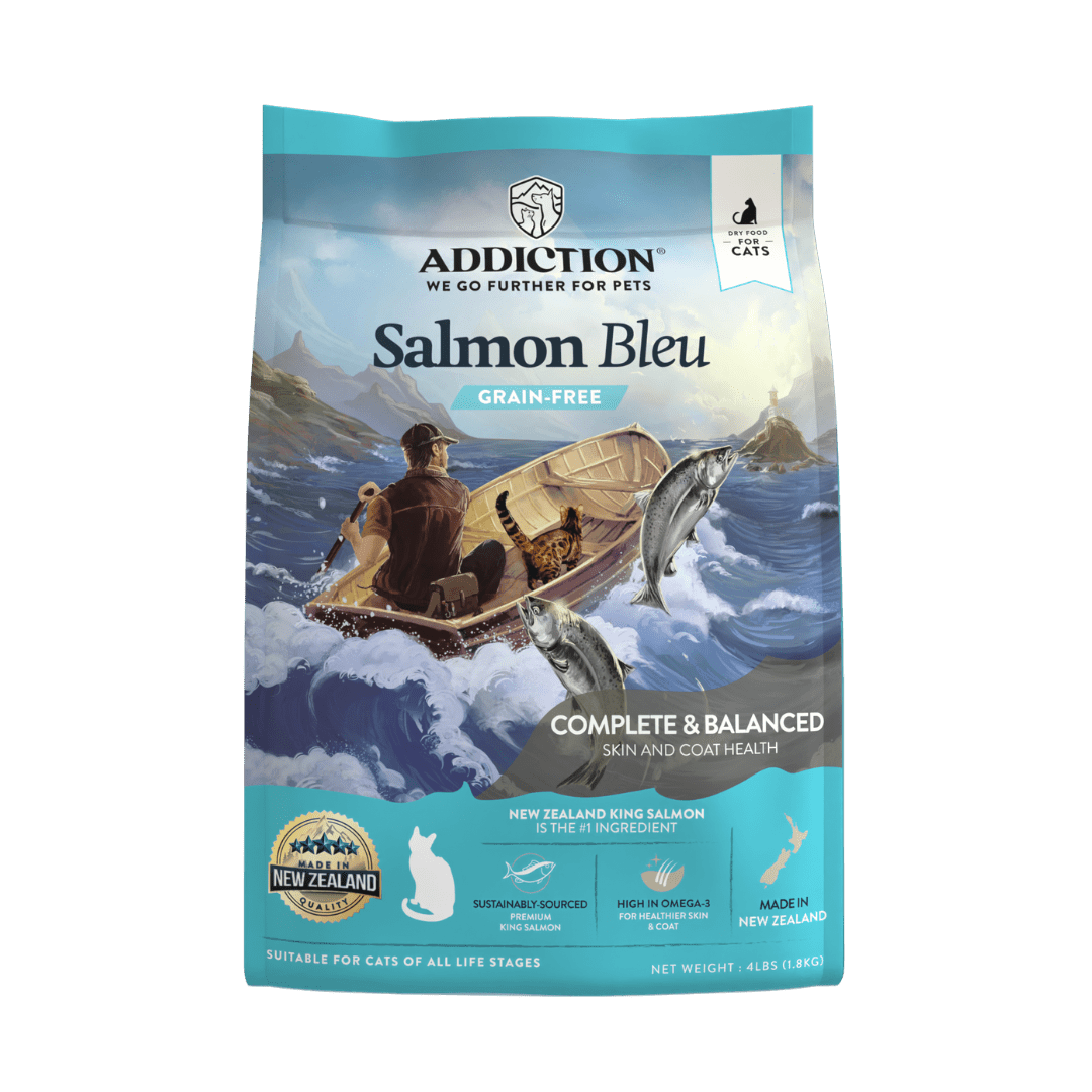 Salmon Bleu Grain-Free Dry Cat Food 1.8kg - Addiction Singapore