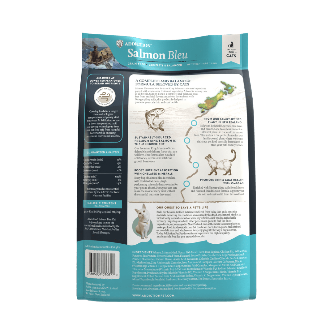 Salmon Bleu Dry Cat Food 1.8kg - Addiction Singapore