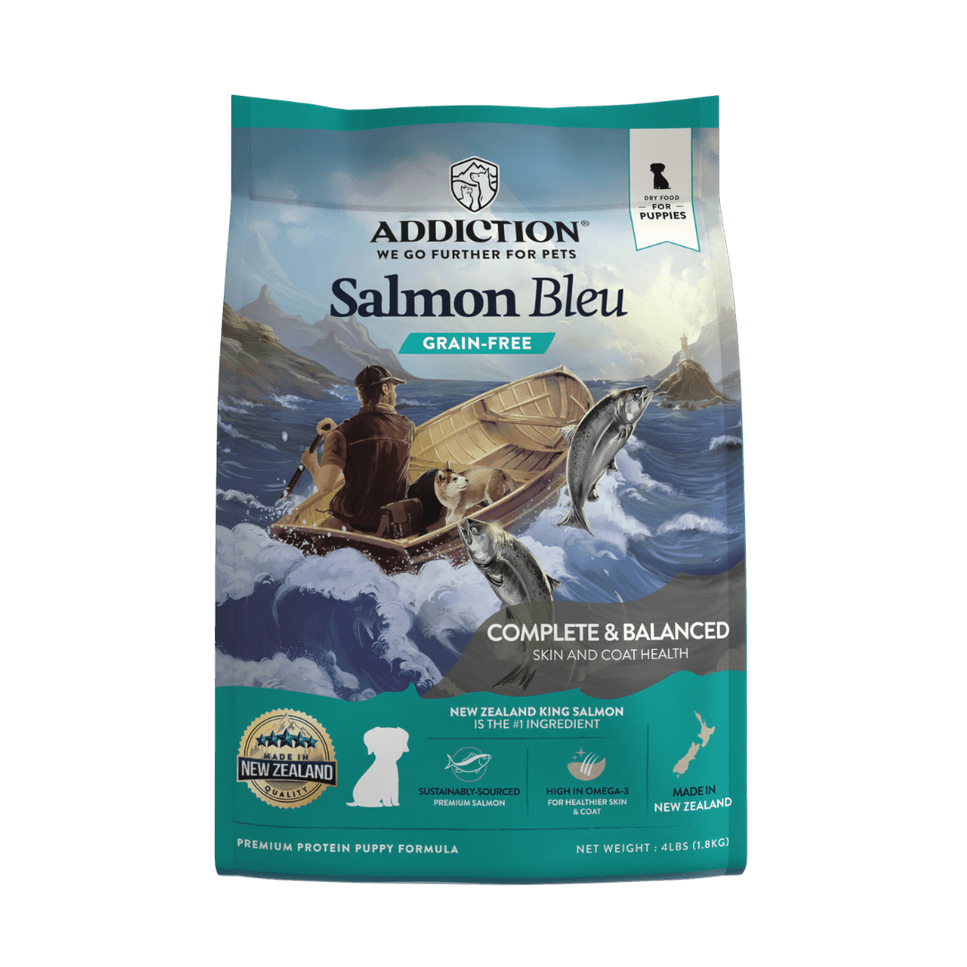 Salmon Bleu Puppy Grain-Free Dry Dog Food 1.8kg, 9kg - Addiction Singapore