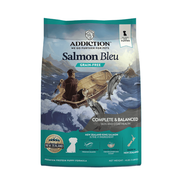 Salmon Bleu Puppy Grain-Free Dry Dog Food 1.8kg, 9kg - Addiction Singapore