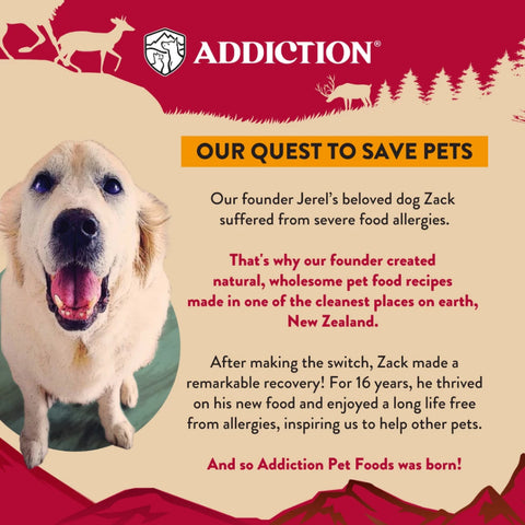 [Online Exclusive] Addiction Venison Small Dog Bundle – Hypoallergenic, Grain-Free & Nutrient-Rich