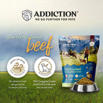 Steakhouse Beef & Zucchini Entree Air-Dried Dog Food 910g - Addiction Singapore