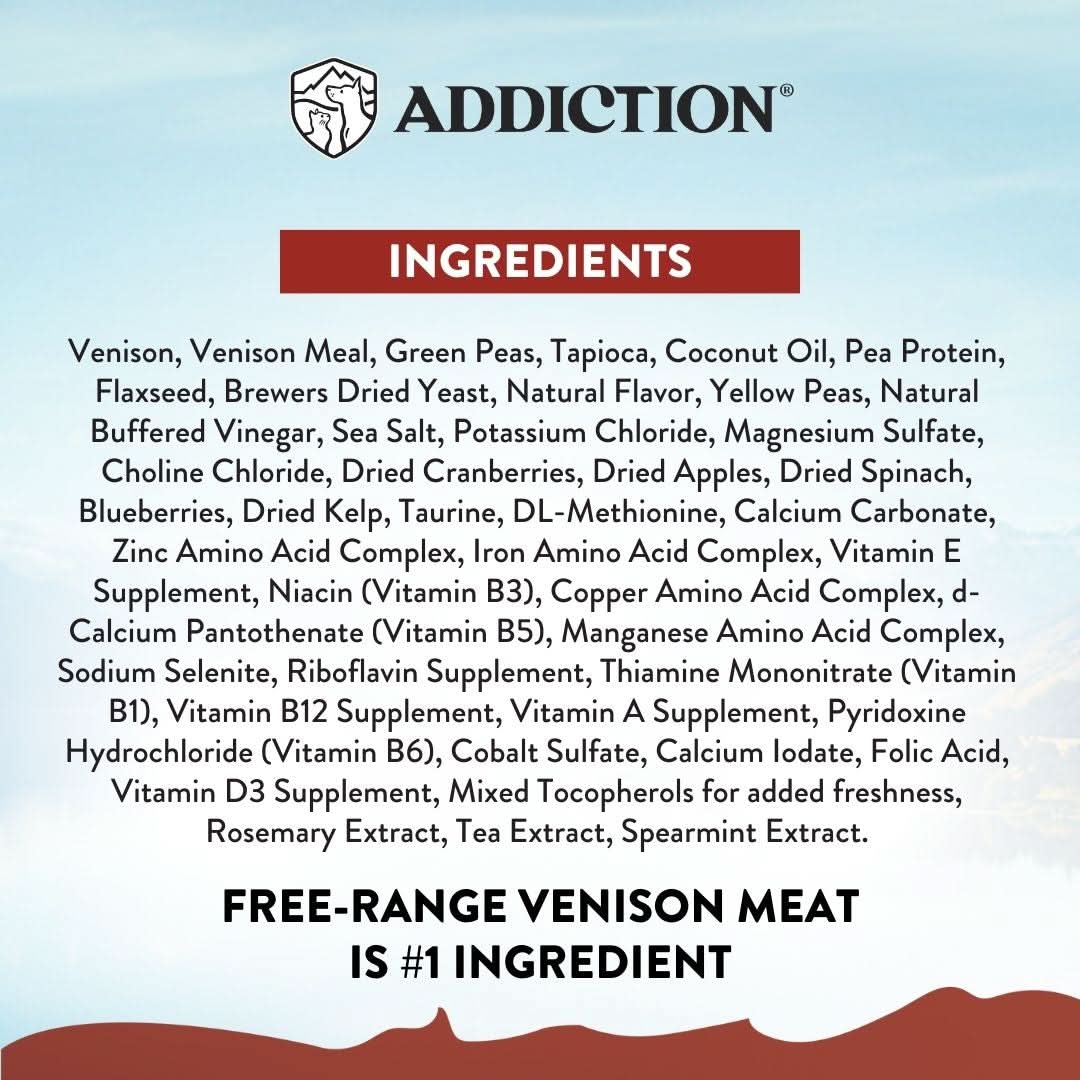 [Trial Pack Bundle] Viva La Venison Dry Dog Food 60g - Addiction Singapore