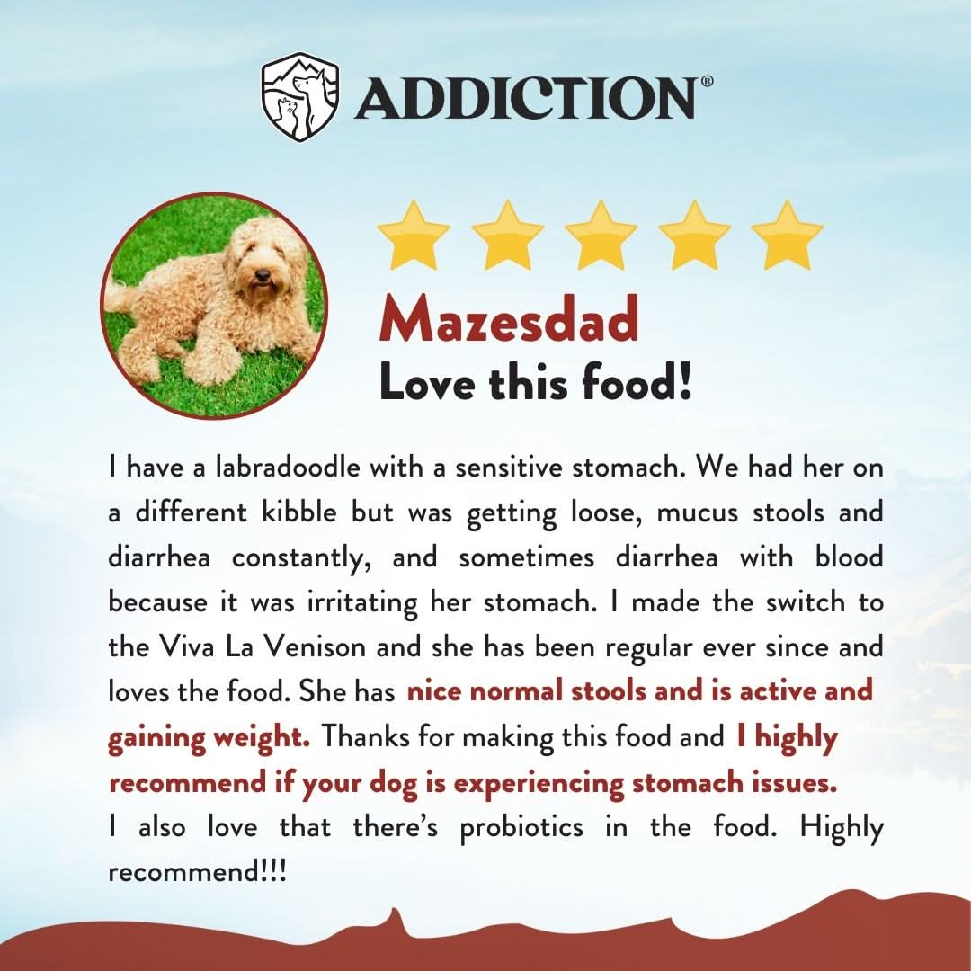 [Trial Pack Bundle] Viva La Venison Dry Dog Food 60g - Addiction Singapore