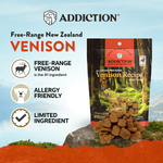 Venison Meaty Bites - Hypoallergenic Dog Treats 113g - Addiction Singapore