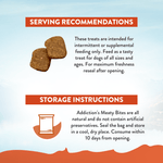 Venison Meaty Bites - Hypoallergenic Dog Treats 113g - Addiction Singapore