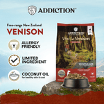 Viva La Venison Dry Dog Food 1.8kg, 9kg - Addiction Singapore