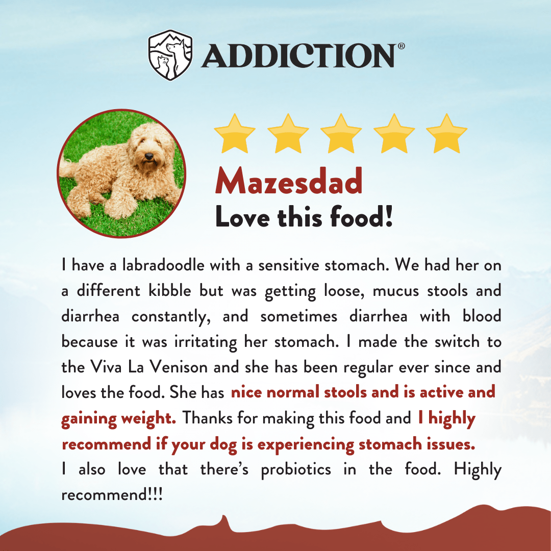 Viva La Venison Dry Dog Food 1.8kg, 9kg - Addiction Singapore