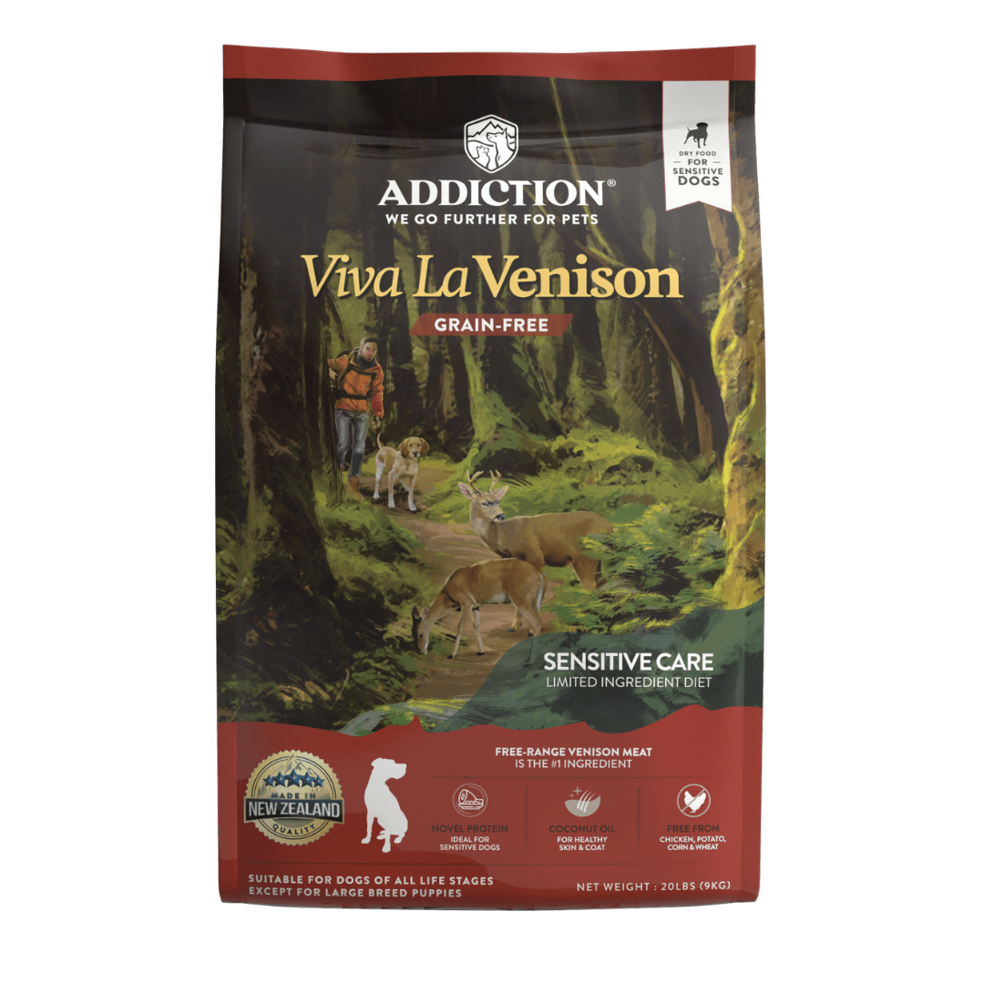 Viva La Venison Dry Dog Food 1.8kg, 9kg - Addiction Singapore