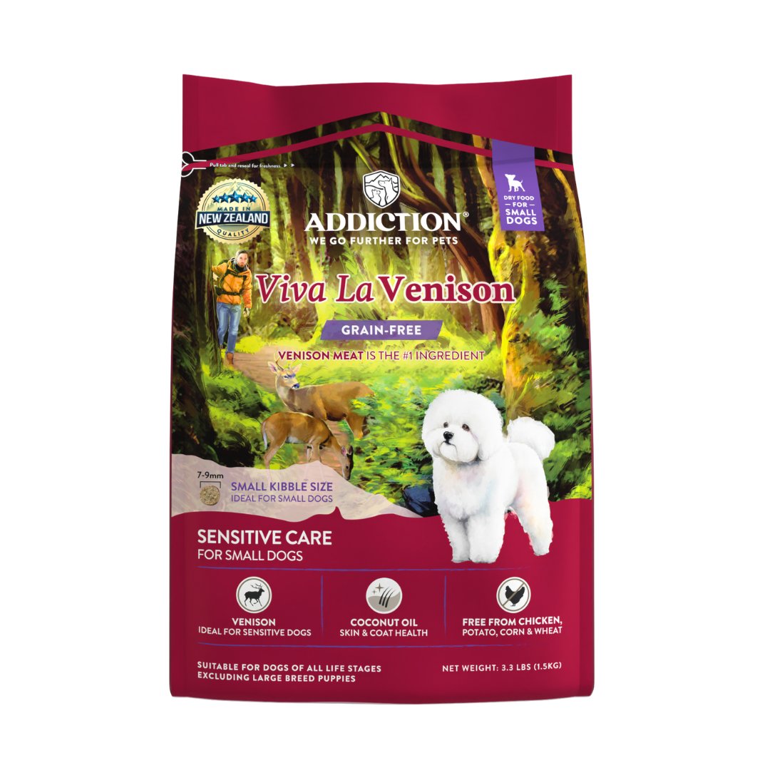 Viva La Venison Grain - free Venison Small Breed Dry Dog Food 1.5kg - Addiction Singapore