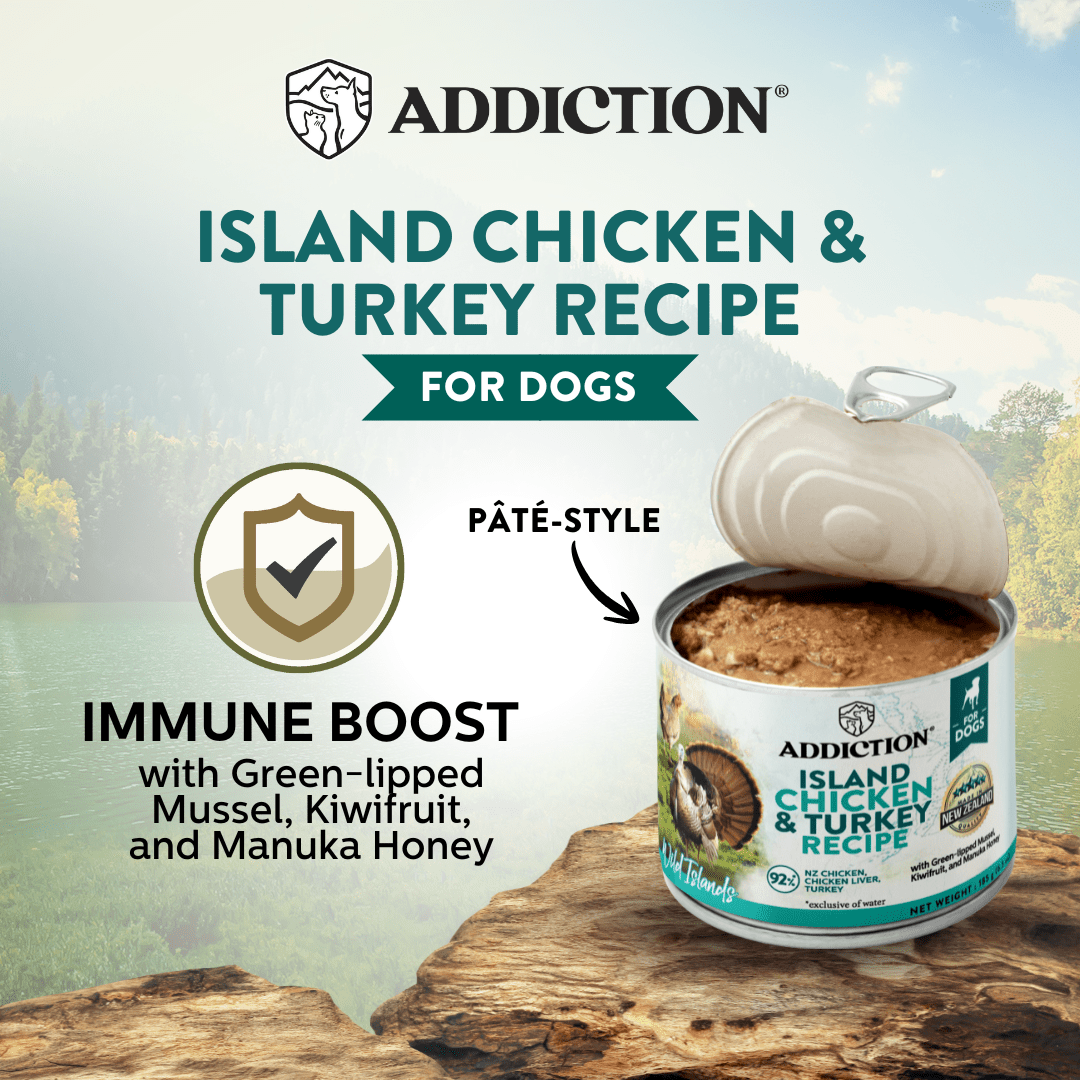 Wild Islands Chicken & Turkey Wet Can Dog Food 185g - Addiction Singapore