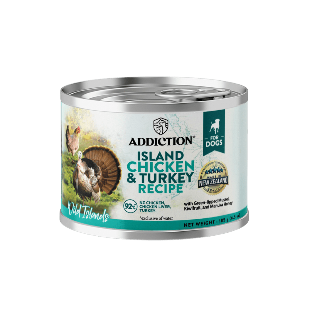 Wild Islands Chicken & Turkey Wet Can Dog Food 185g - Addiction Singapore