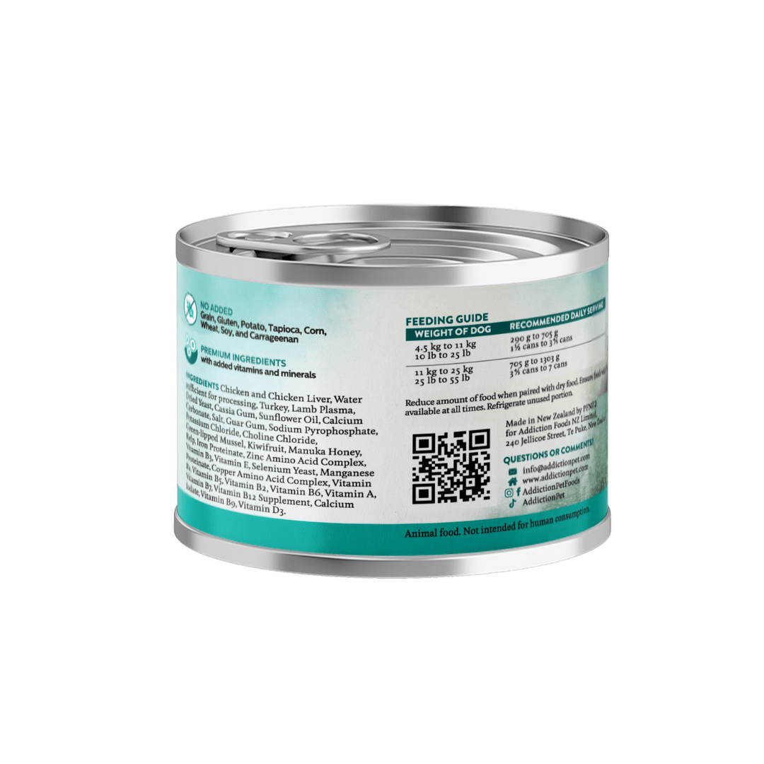 Wild Islands Chicken & Turkey Wet Can Dog Food 185g - Addiction Singapore