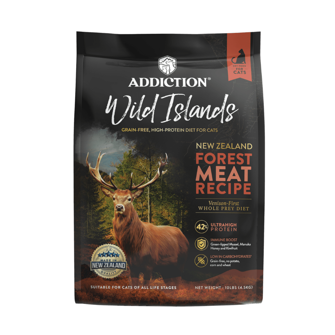 Wild Islands Forest Meat Premium Venison Dry Cat Food 1.8kg, 4.5kg - Addiction Singapore