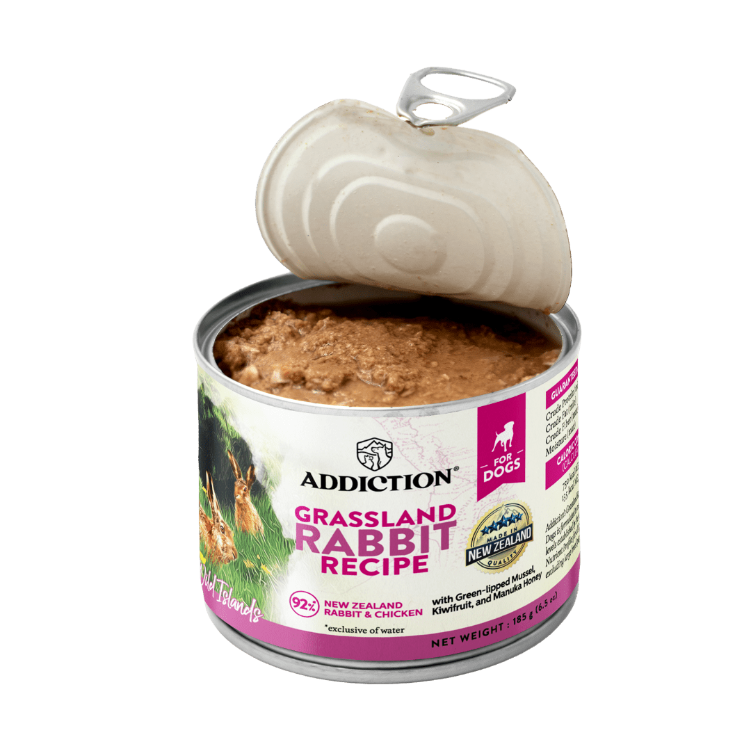 Wild Islands Grassland Rabbit Recipe Wet Dog Food 185g - Addiction Singapore