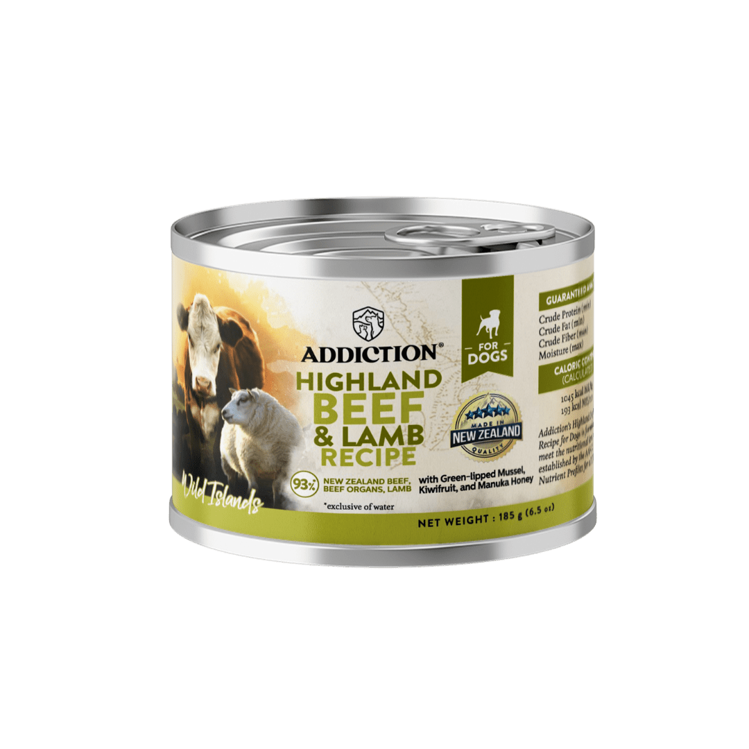 Wild Islands Highland Beef & Lamb Wet Can Dog Food 185g - Addiction Singapore
