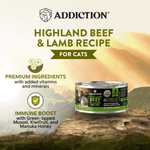 Wild Islands Highland Beef & Lamb Wet Cat Food 85g - Addiction Singapore