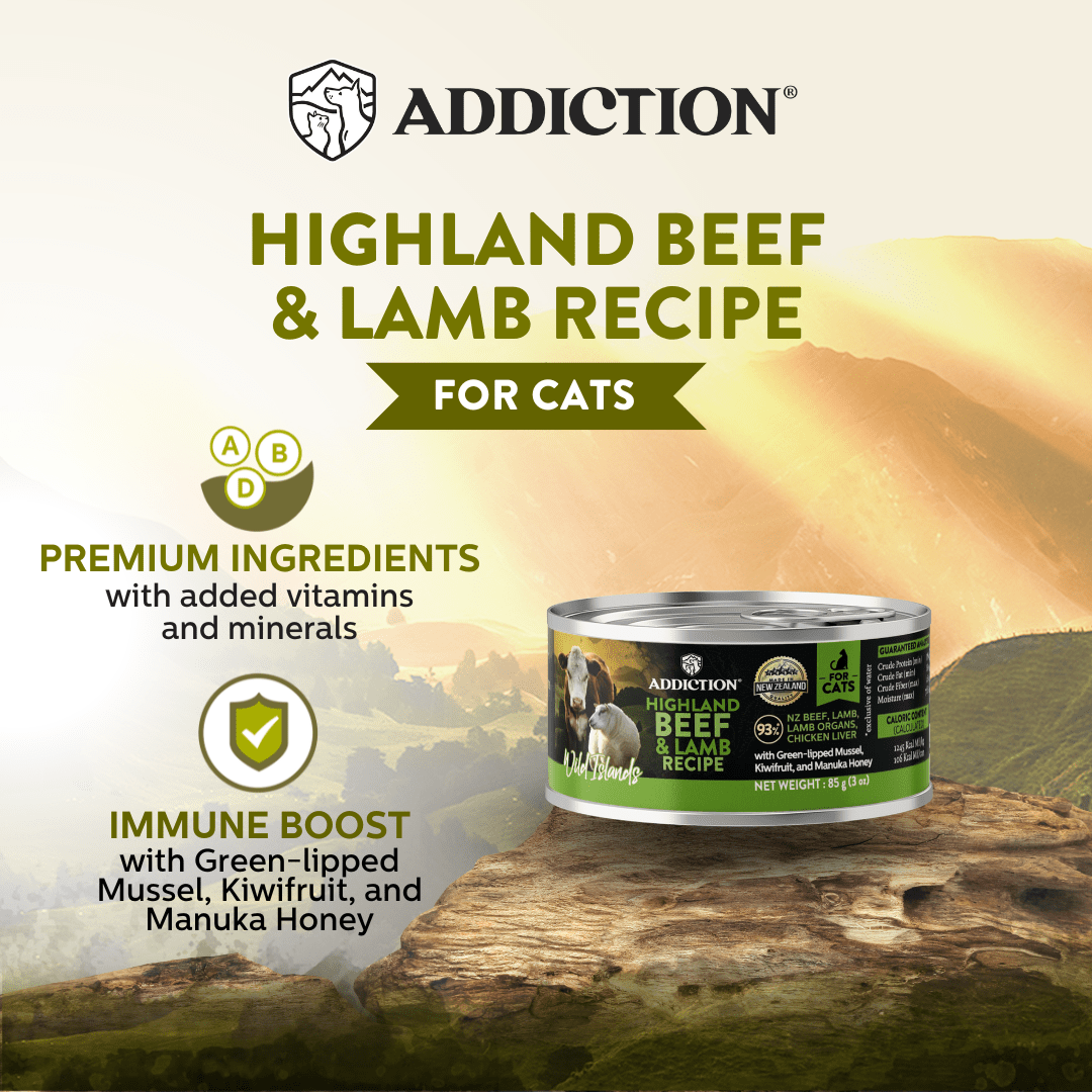 Wild Islands Highland Beef & Lamb Wet Cat Food 85g - Addiction Singapore