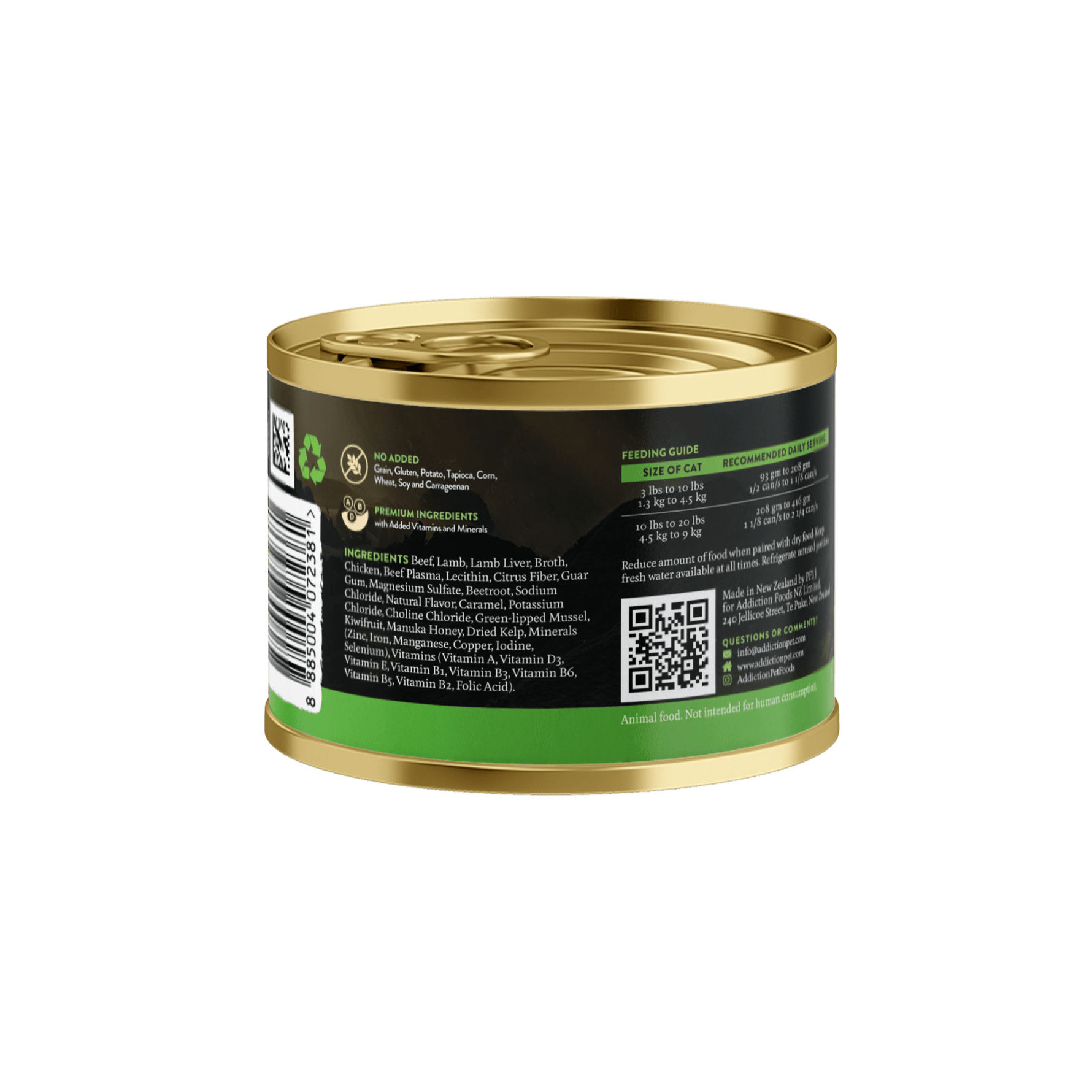 Wild Islands Highland Meats Beef & Lamb Canned Cat Food 185g - Addiction Singapore