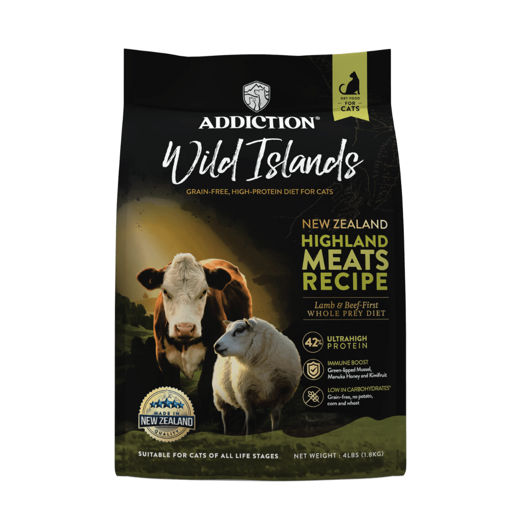 Wild Islands Highland Meats Beef & Lamb Dry Cat Food 1.8kg, 4.5kg - Addiction Singapore