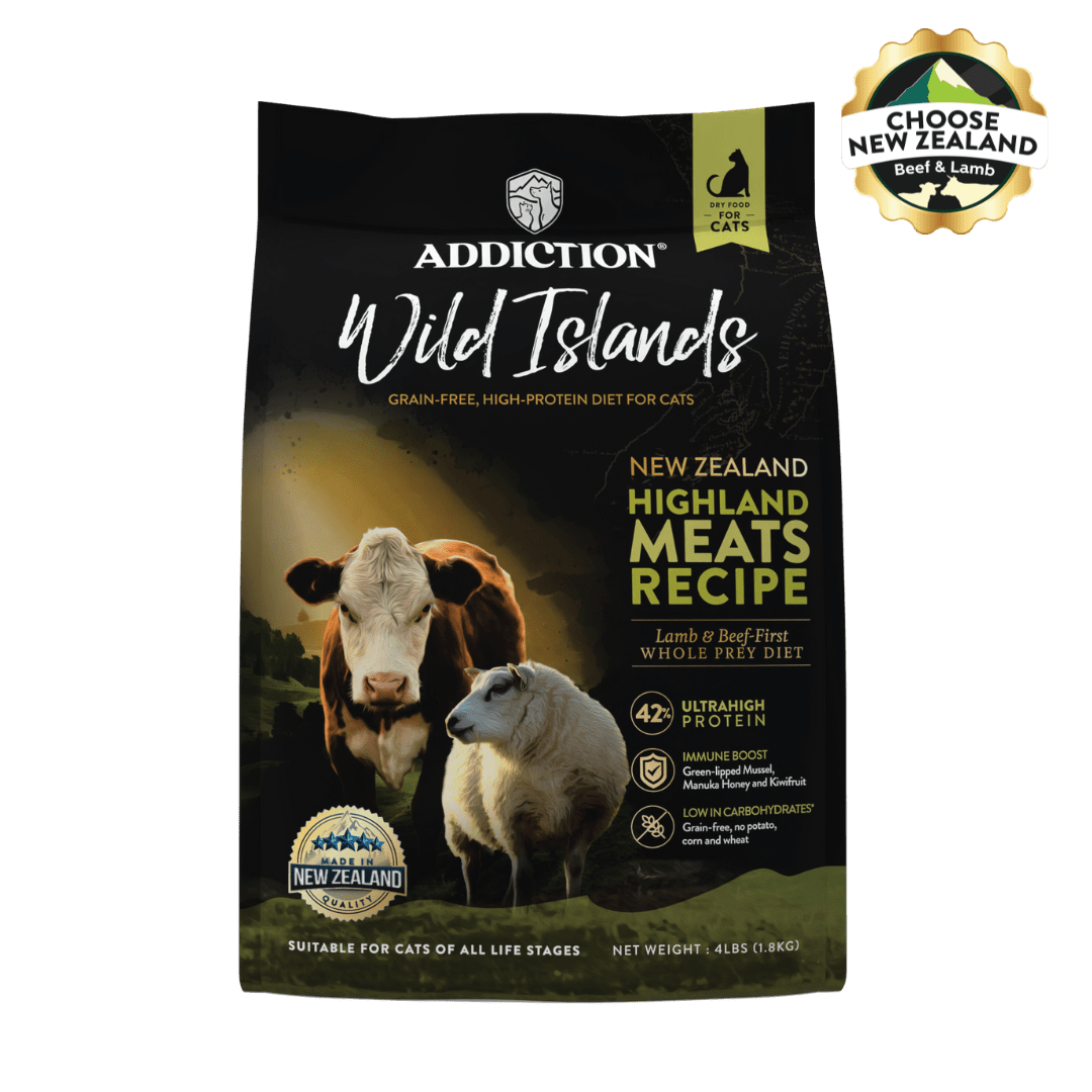Wild Islands Highland Meats Beef & Lamb Dry Cat Food 1.8kg, 4.5kg - Addiction Singapore