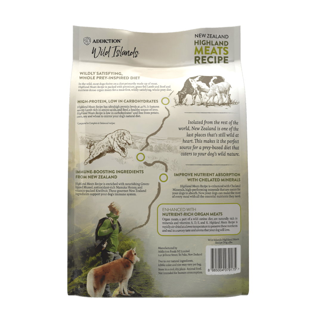 Wild Islands Highland Meats Beef & Lamb Dry Dog Food 1.8kg, 9kg - Addiction Singapore