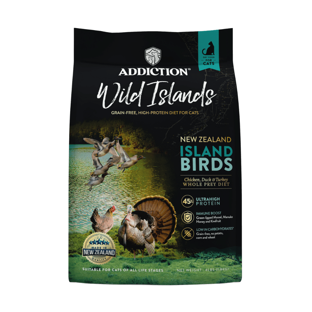 Wild Islands Island Bird Premium Duck, Turkey & Chicken Dry Cat Food 1.8kg, 4.5kg - Addiction Singapore