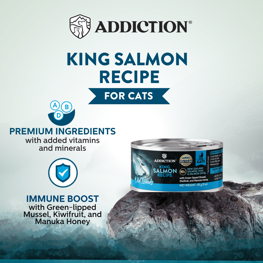 Wild Islands King Salmon Wet Cat Food 85g - Addiction Singapore