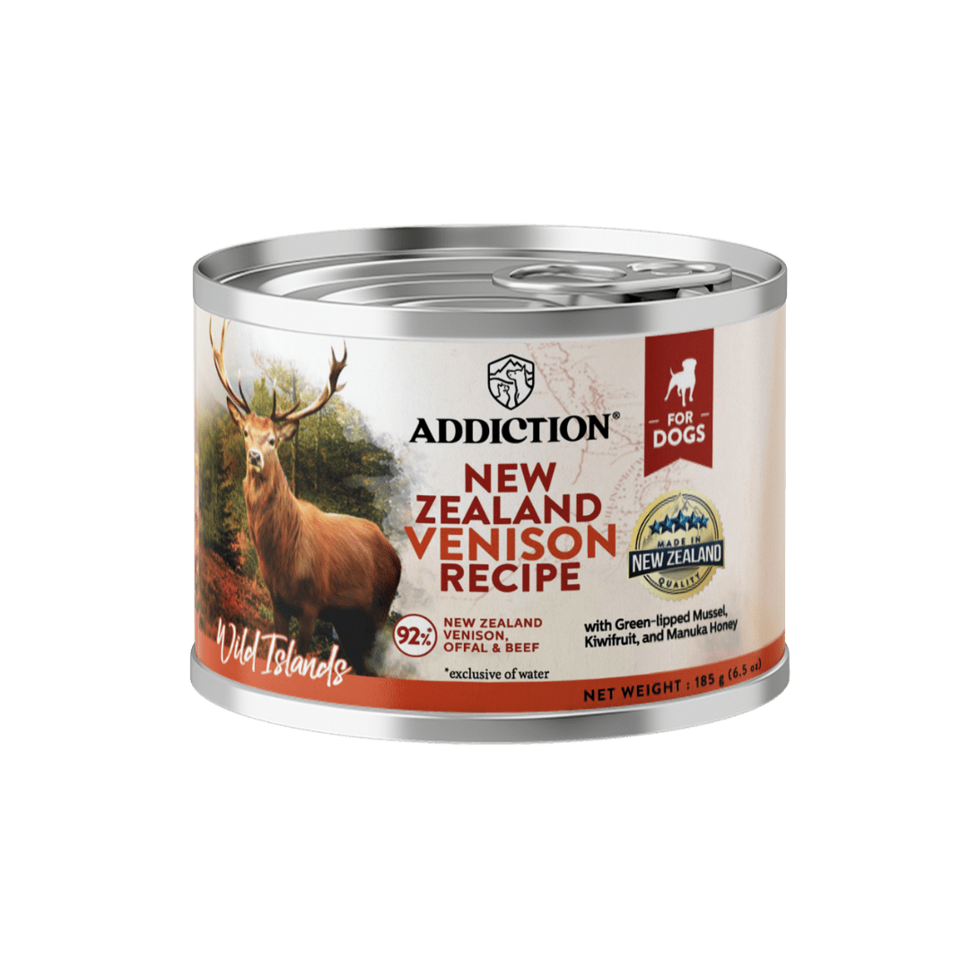 Wild Islands NZ Venison Wet Can Dog Food 185g - Addiction Singapore