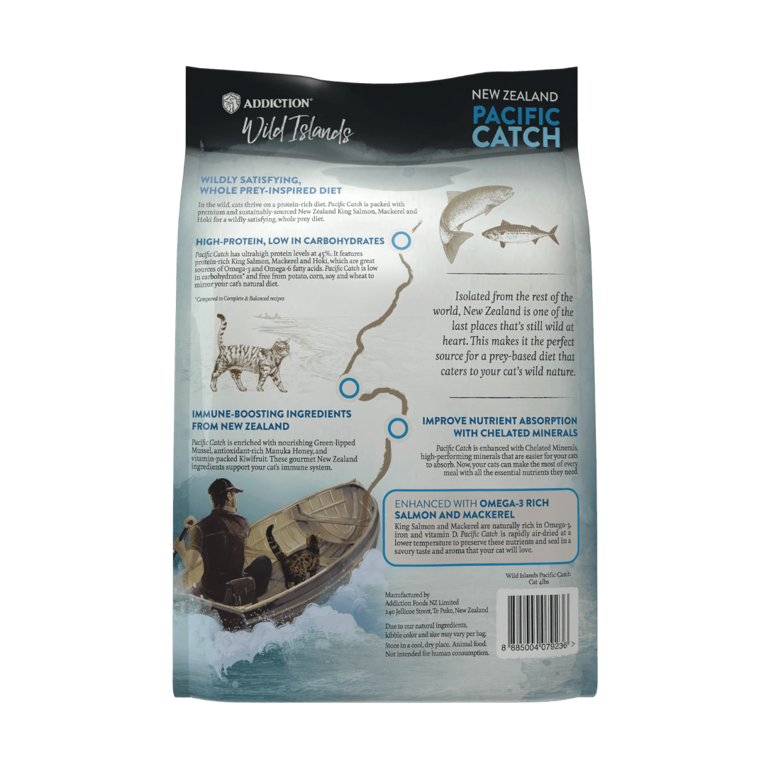 Wild Islands Pacific Catch NZ King Salmon Dry Cat Food 1.8kg, 4.5kg - Addiction Singapore
