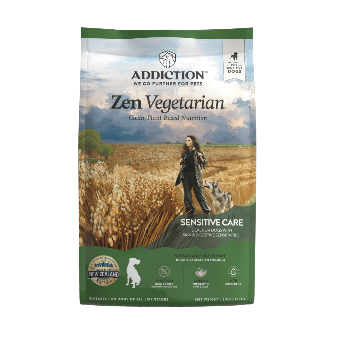 Zen Vegetarian Dry Dog Food 1.8kg, 9kg - Addiction Singapore